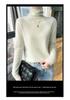 Women's High Neck Cashmere Sweater - Versatile Seamless Knit Pullover
