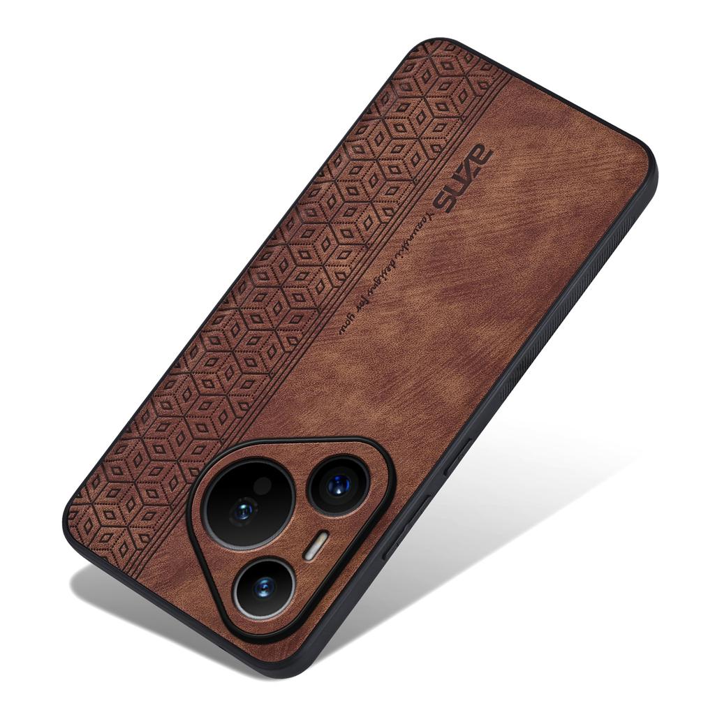 AZNS For Huawei Pura 70 Case PU Leather+TPU Scratch Resistant Back Cover