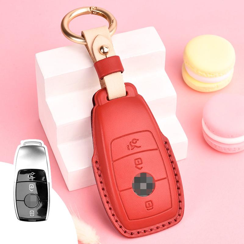 

Leather Car Key Case for Mercedes Benz Key C-class e300la200c260lc200lc180glc260l Car key case