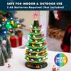 Tabletop Prelit Ceramic Christmas Tree Multicolor Lights Hand-Painted Xmas JOYFY 15 with 70 for Entertaining Play Safe Kid Friendly Fun