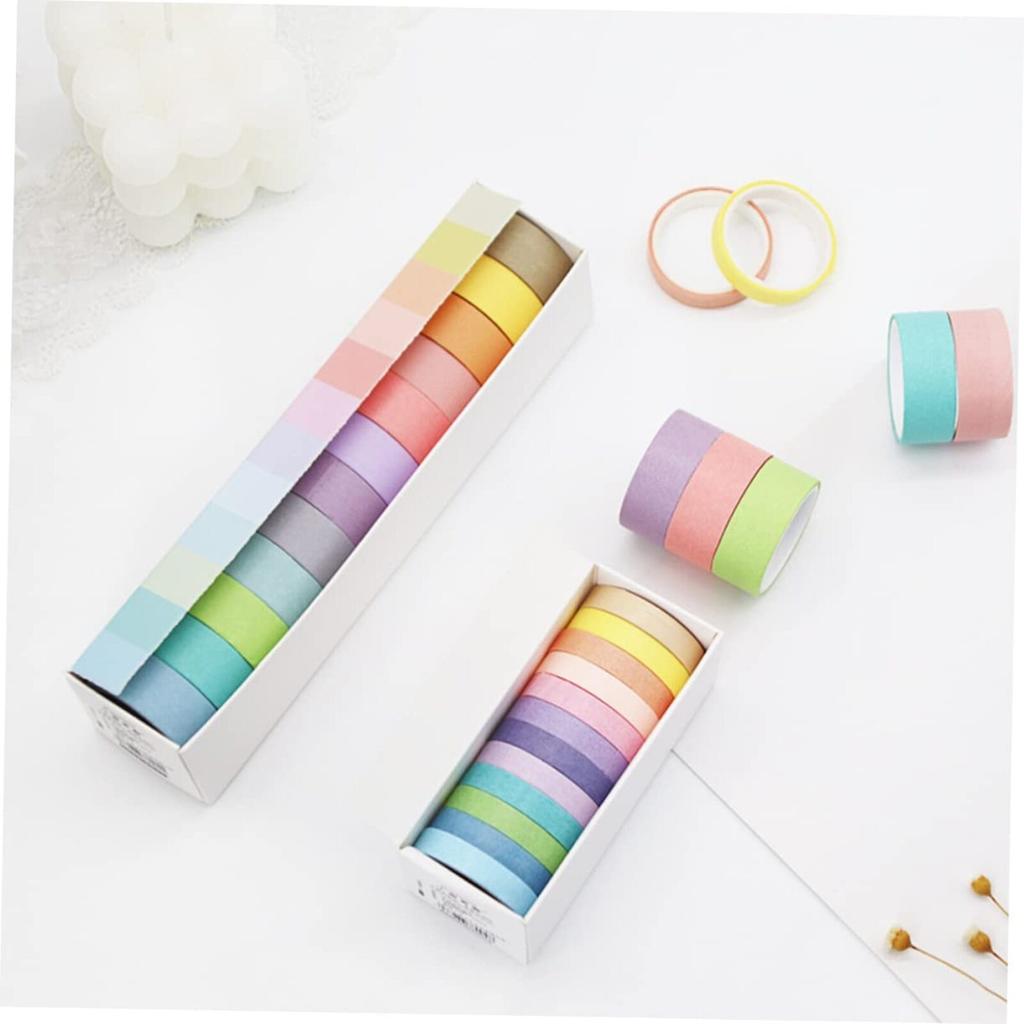 Colorful Washi Tape For Scrapbooking Gift Wrapping, For DIY Journaling And Creative Projects For Adults