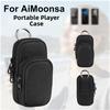 Nylon Protective Case For AiMoonsa MP3 Player With Hook Portable Travel Storage Bag For Small Electronics Black