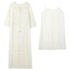 Sancai 2025 Spring Hollow-out Knit Tassel Resort Maxi Dress