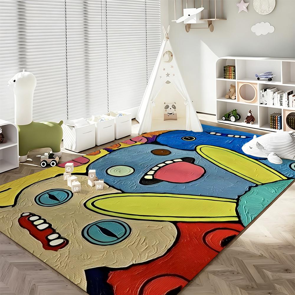 Toy F-Fuggler Floor Mat Soft Flannel Entrance Door Mat Non Slip Absorbent Bathroom Bedroom Floor Rug