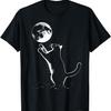 Cottagecore Boho Mystisch Himmlisch Mond Katze Männer Frauen Mädchen Kinder T-Shirt