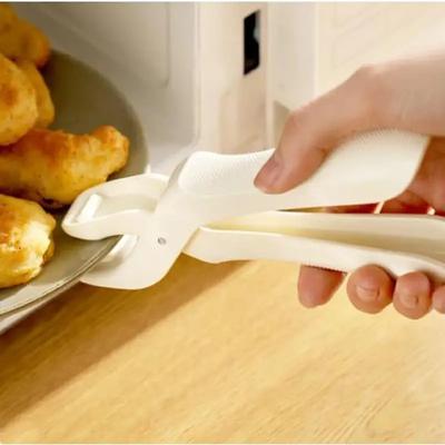 Neuer multifunktionaler Schüsselclip aus Silikon mit Verbrühungsschutz, hitzebeständiger Greifzange mit rutschfesten Beschichtungen für Kochgeschirrgriffe, kleines Küchenwerkzeug
