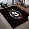 Tappeto Quadrato con Fantasia a Quadri AC Sparta Prague, Tappeto da Area, Tappeto per Soggiorno Camera da Letto Divano Sala Giochi Decorazione, Tappetino Antiscivolo