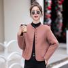 2024 Women's Petite Single-Breasted Slim Wool Coat in Solid Colors - Trendy Short Design for Winter
