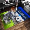 Dallas Cowboys Print Area Rug - Soft, Washable Non-Slip Indoor Mat for Office Chairs, Living Room, Home Office Decorative Rug