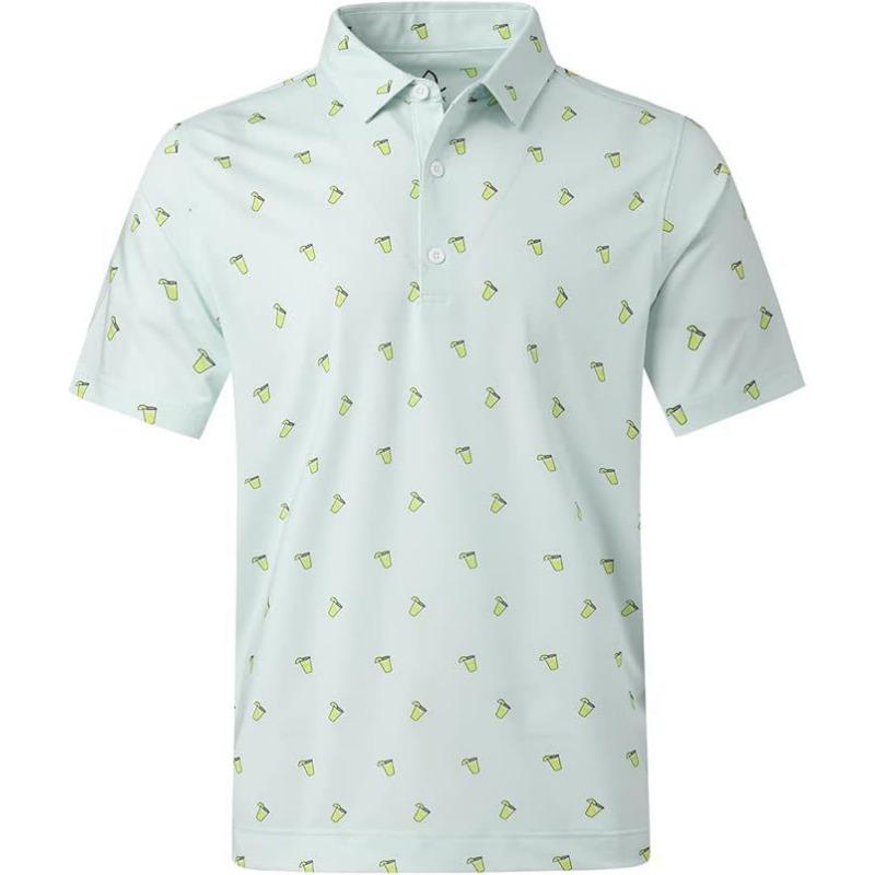 Short Sleeve POLO Shirt Button Solid Color Men's Sweatshirt