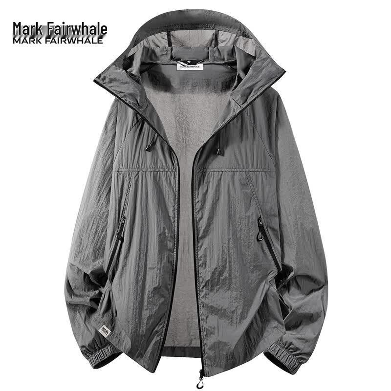 Mark Fairwhale Men's Ice Silk Cooling UV Protection Hooded Sun Jacket
