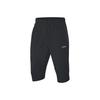 Li Ning Trainingsserie Effen Kleur Letter Logo Ademend Zeven-Punts Sportbroek Heren broek Zwart AKQQ025-1