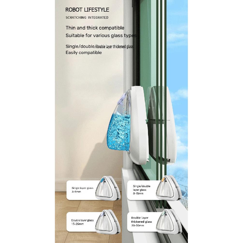 Magnetic Window Glass Cleaner Household Double-sided Special Anti Fall Class 3-35mm Adjustable Window Clean Tool for Home Office