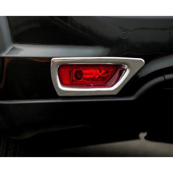 Rear Fog Light Lamp Lid Chrome Cover Trim For 2011-2018 Dodge Journey 2pcs ABS