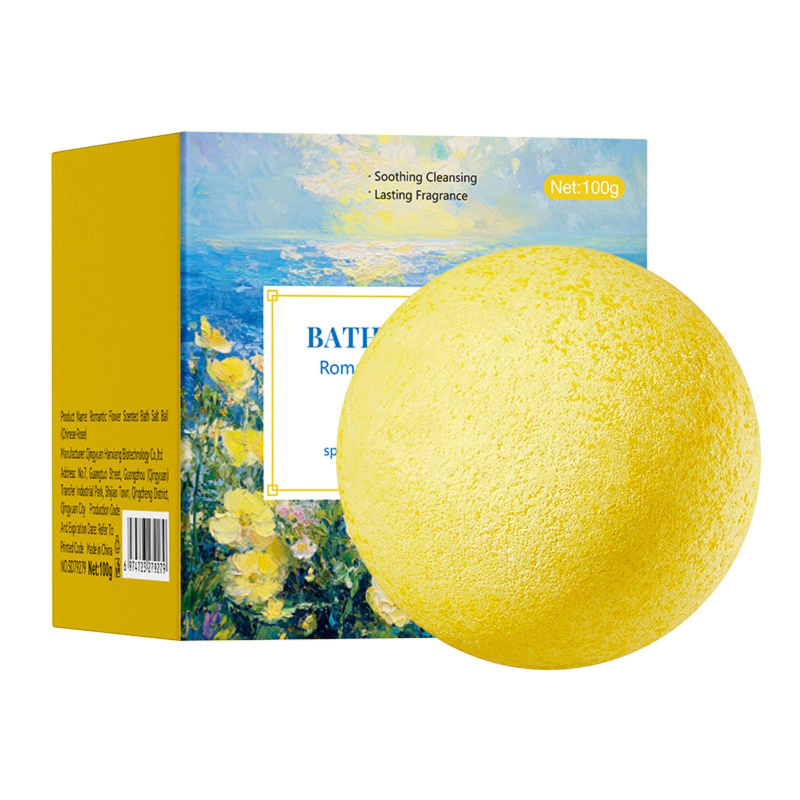 

1PCS Flower Bath Balls For Bathing And Cleaning One Size жовтий