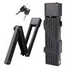 Bike Security Lock Compacts Zincs Alloy Construction For Motorcycles Scooter Weather Resistant Foldable Bicycles Lock