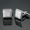 1 Paire Boutons de Manchette Chemise Haute Durabilité Surface Polie Cuivre Hommes Bouton de Manchette Chemise d'Affaires Décoration de Vêtement Cadeau d'Anniversaire
