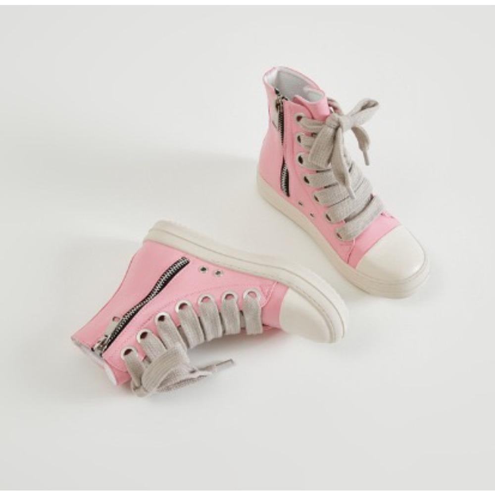 Rick High Top Flat Sneakers Platform Corss Tied Men's Shoes Women Sneakers Oween Designed Causal Flats Zip Ankle Botas 45