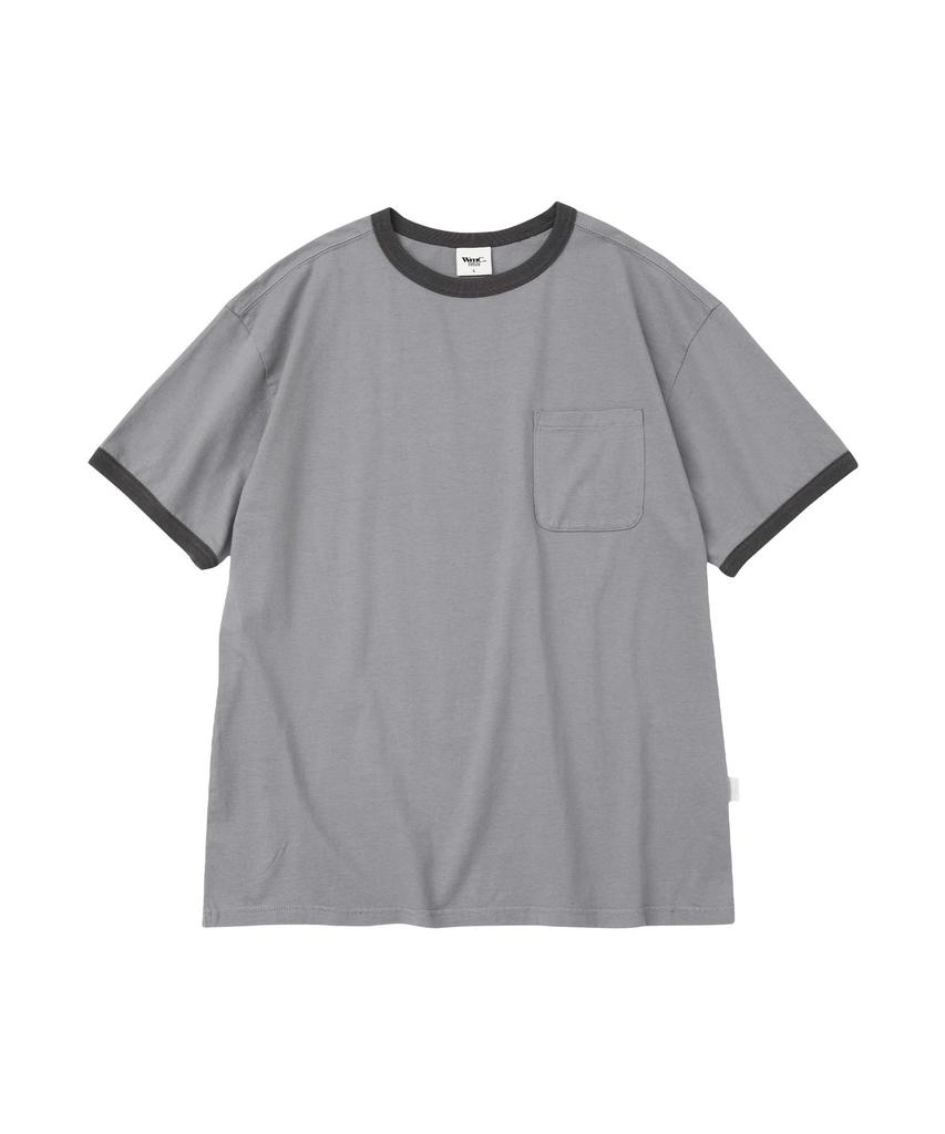WMC [Crop] Mineral Wash Ringer T-Shirt_Grey