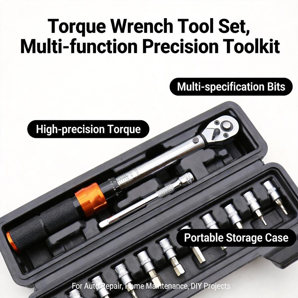Adjustable Torque Wrench Set, High Precision Preset Torque Wrench for Automotive Spark Plug Repair,Torque Range Adjustable Tool