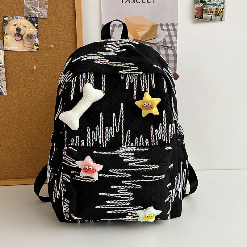 Korean version schoolbag high school girl high value cute sweet backpack junior high school student computer travel backpack