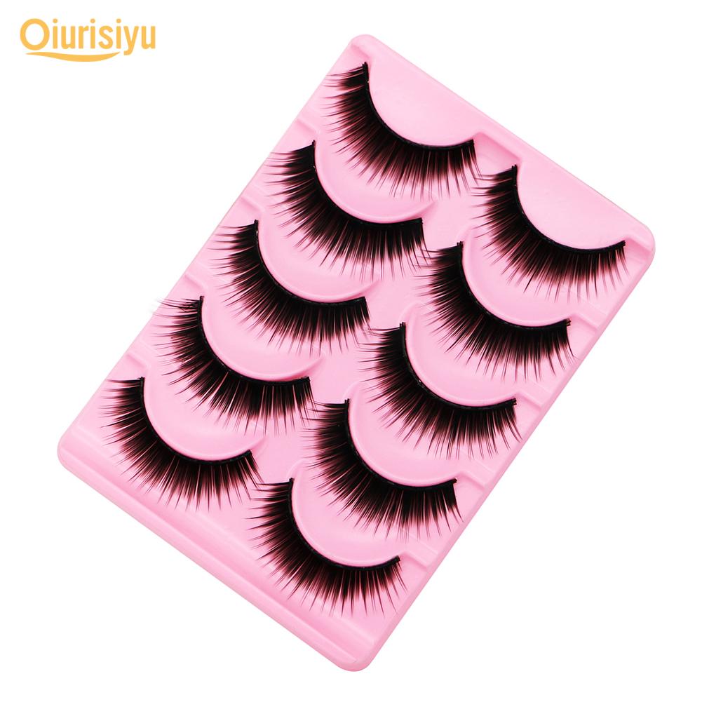 5Pairs Colorful Long Thick Fake Eyelashes
