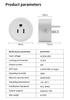 US Standard WiFi Smart Socket Timer, Tuya App Compatible with Alexa & Google
