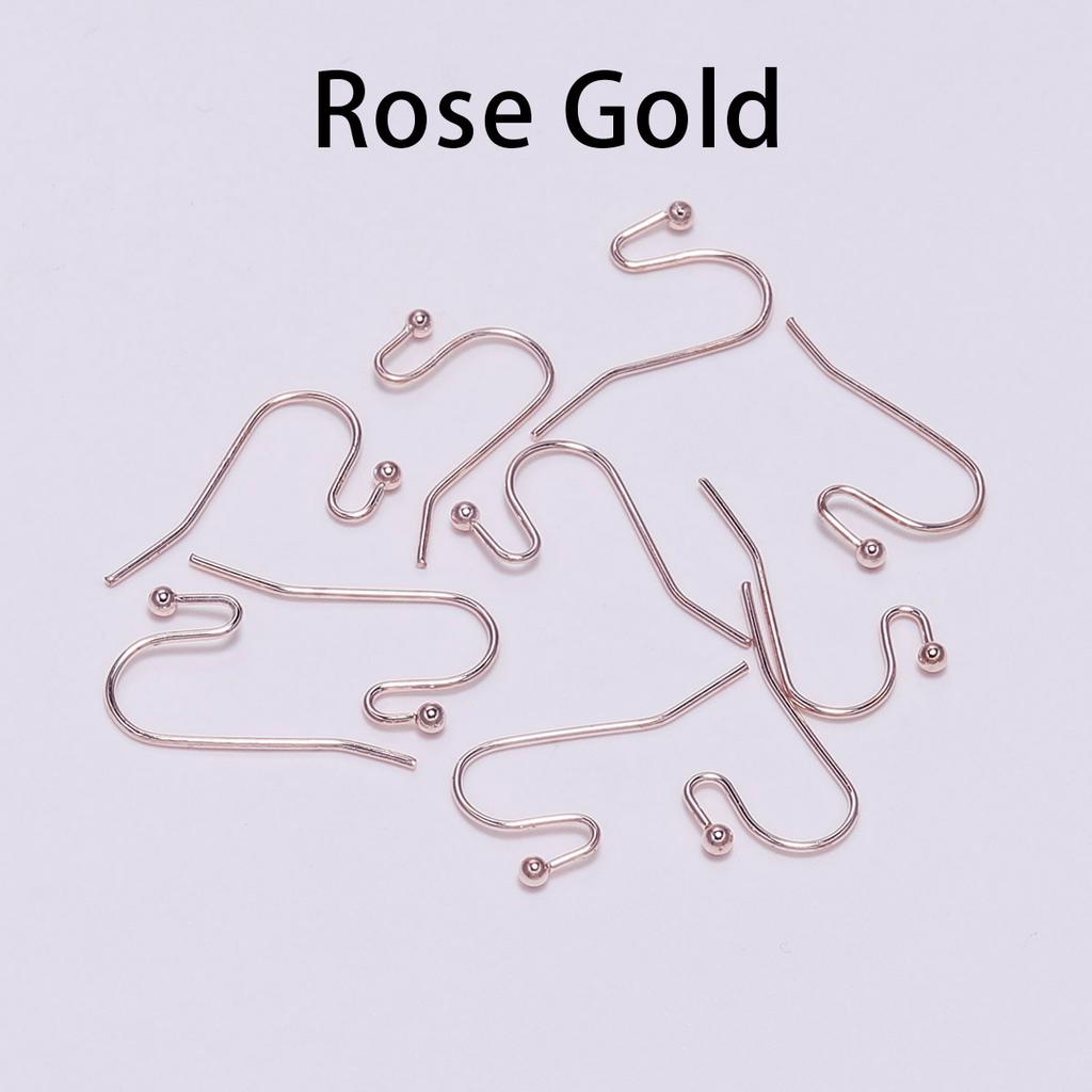 100pcs/lot 21*16mm Earring Hooks Findings Ear Hook Earrings Clasps For Jewelry Making DIY Earwire Supplies