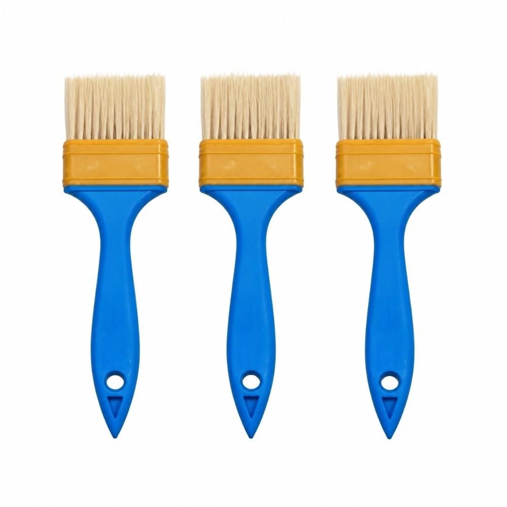 10pcs Nylon Bristle Flat Brush Set High Elasticity Chip Brush Flat Paint Brush Dust Cleaning