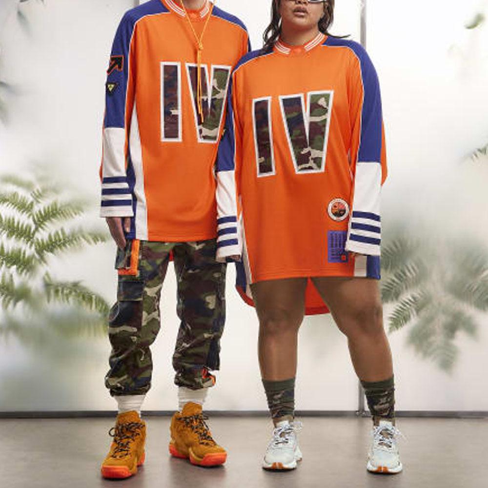 adidas Ivy Park Jersey Top (All Gender Asia Sizing) Solar Orange/Legacy Indigo Unisex Streetwear HS0727