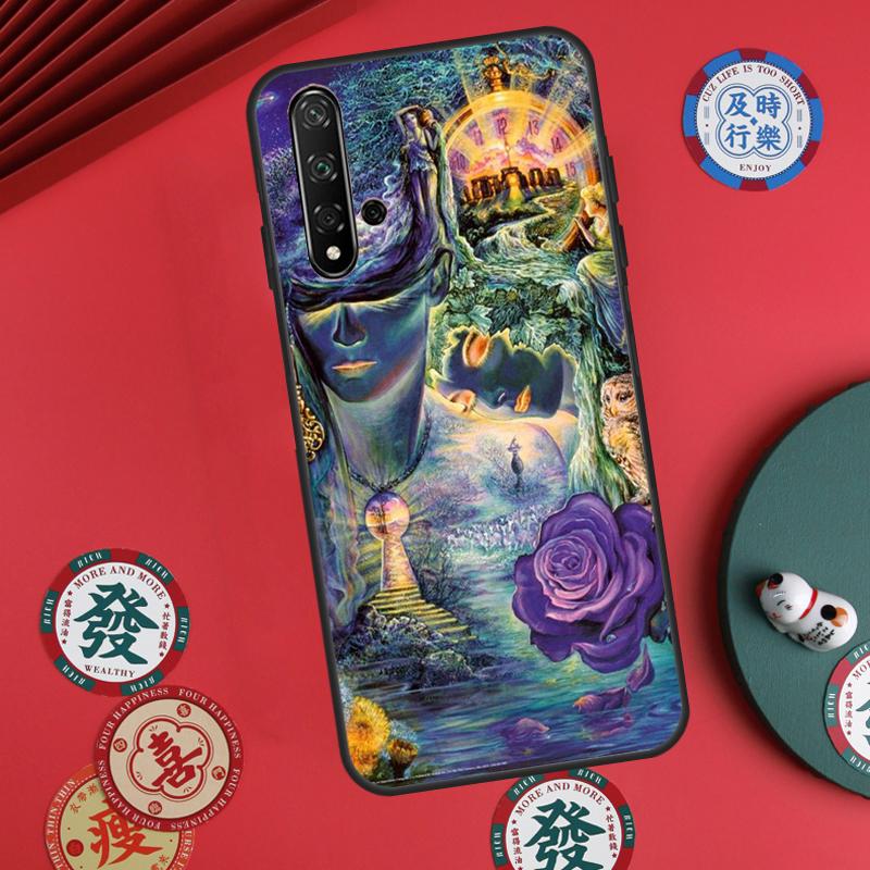 Psychedelic Trippy Art For Huawei Nova Y60 Y70 Y90 Y72 Y73 Y61 Y91 7i 8i 11i 12i 12s 9 10 SE P20 P30 P40 Lite Case