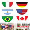 Bandeira Decorativa em Forma de Leque para Varanda Decoração de Festa ao Ar Livre Festival com Ilhós Material Durável Adequado para Múltiplas Ocasiões