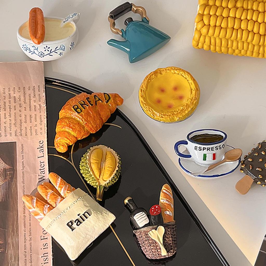 Nordic 3D Gourmet Food Fridge Magnet - Creative Home Decoration