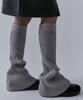 Teulimingbeodeu Wide Knit Leg Warmer [Beige]