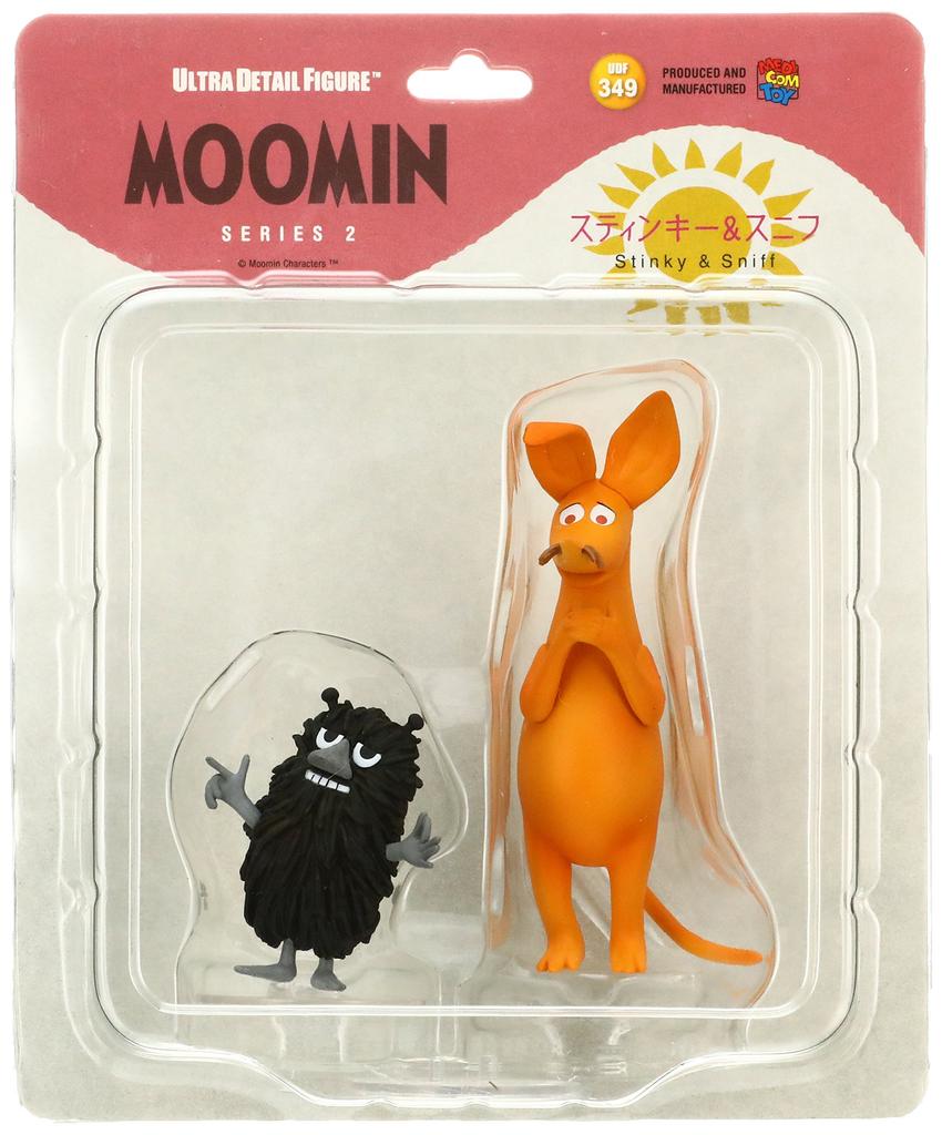 UDF MOOMIN Serie 2 Stinky von PVC Figuren & (Satz 2) Maßstabsgetreu, Vormontiert