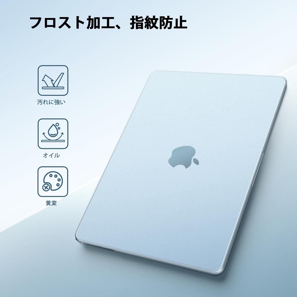 EooCoo [Ultra-thin Armor Case for MacBook Air 13.6 Inch M4 M3 M2 (2026 M5)] Compatible with A3449 A3240 A3113 A2681 2025 2024 2022, [100% Match Midnig