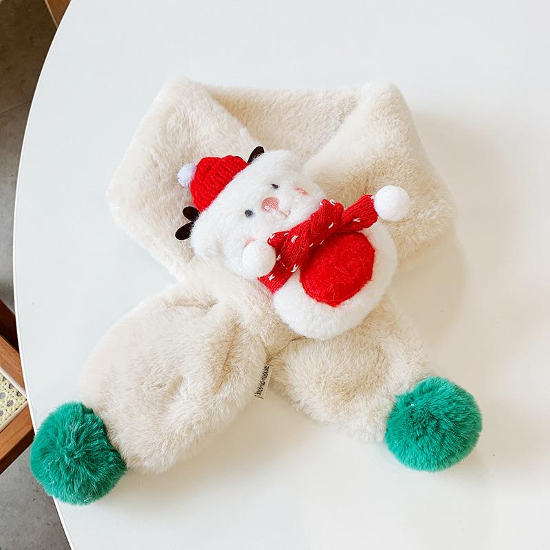 Nouvelle écharpe tendance pour enfants, idéale pour les filles, pour garder les bébés au chaud et polyvalente. Écharpe chaude en peluche et épaisse pour enfants