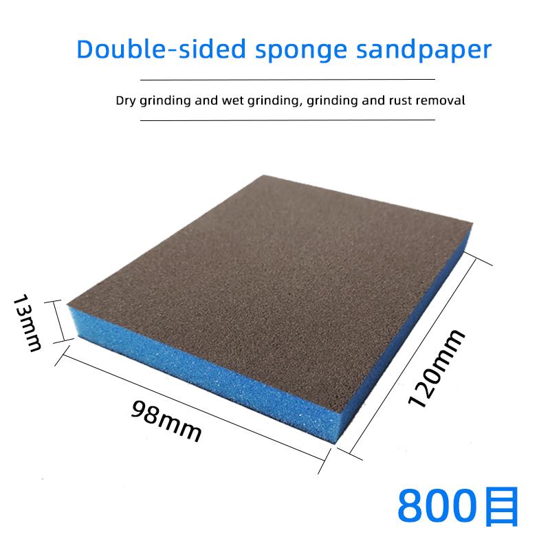 

50 шт. Губчатый шлифовальный блок Sia Двусторонняя губчатая наждачная бумага Удаление ржавчины с металла Модель Мебель Отделка автомобильной краски Полировка