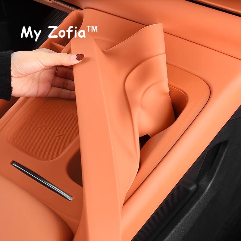 For Leapmotor C10 2024 2025 Car Wireless Charging Silicone Pad Interior Cup Holder Special Decorative Protection Accessories