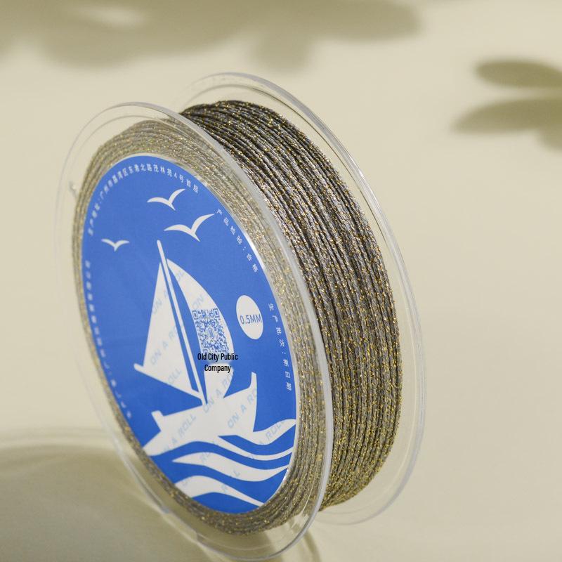 Gold/Silver Thread DIY Hand-Woven Braided Rope Bracelet Kit