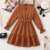 Cute Lace Patchwork Dress for Children, Fashionable Floral Dress for Girls Spring and Summer