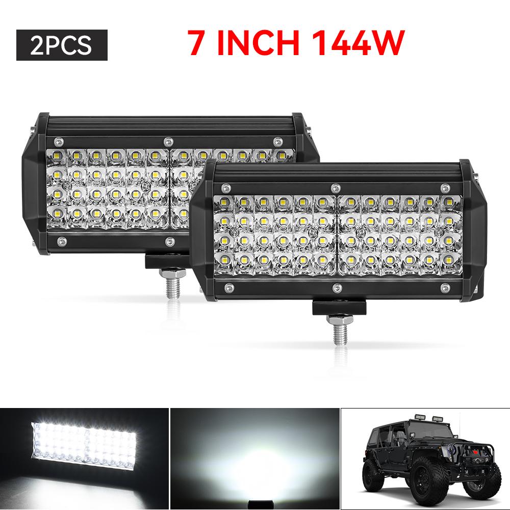 12V 24V LED Bar Offroad Spot Flood Combo LED Light Bar/Work Light for Truck Car SUV 4WD 4x4 Boat ATV Barra LED Headlights