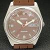Seiko AUTOMATIC VINTAGE JAPAN 6309A MENS BROWN COLOR DIAL WATCH A700515-5 R203-a700515