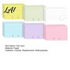 File Card Replacement 300/600Pcs Colored Rotary Refills 2-1/4" x 4" Business Cards 6 Universal System Accessories Color Kit Blank Lined Note Set Kit