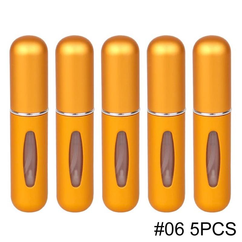 1/5/10PCS 5ml Portable Perfume Atomizer Mini Perfume Bottle Sample Spray Bottle Dispenser Cosmetic Travel Container