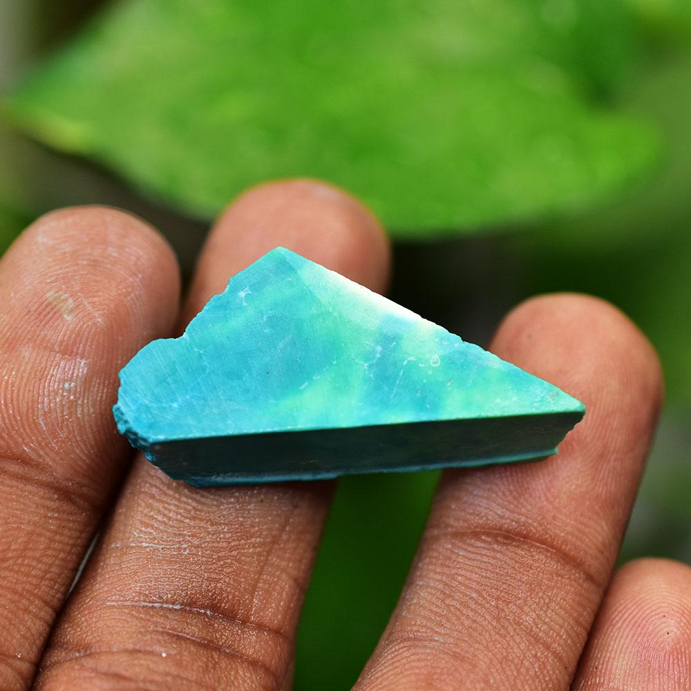 Natural Blue Turquoise Loose Gemstone 31 Ct Uncut Raw for Collectors for Gemstone Collections