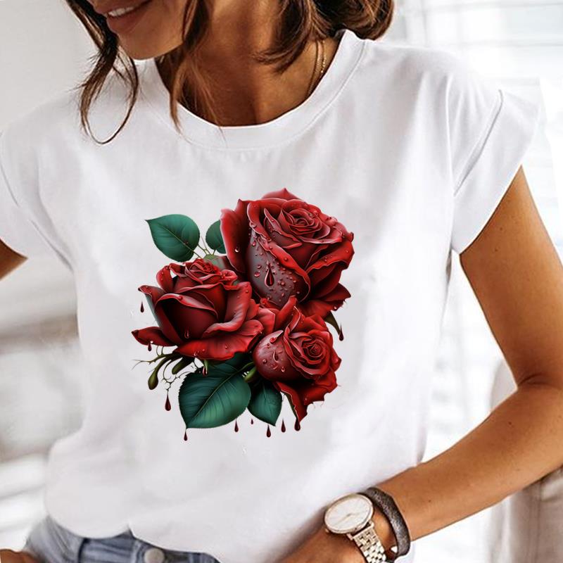 (Asian Size) butterfly style cute Clothing Casual T Shirt Fashion Women Tee Top Printed Lady Female Graphic  Short Sleeve T-shirts