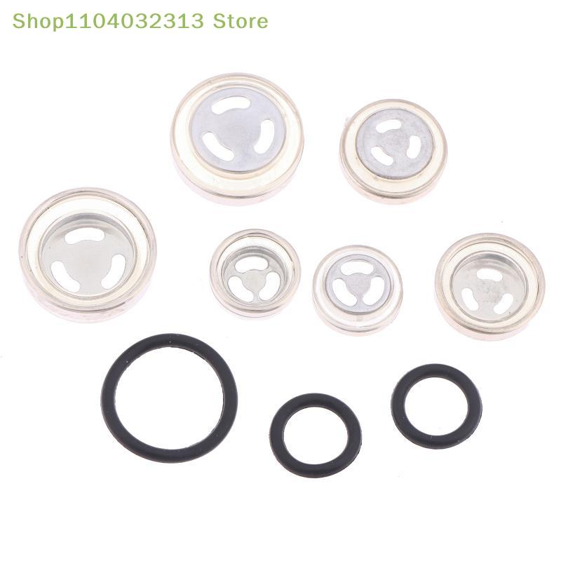 petite10Pcs Motorcycle Brake Master Cylinder Sight Glass Kit Oil Window for Hydraulic Brake Reservoir Quick Fix and Repairing