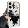 The New Black and White Ink Is Suitable for Iphone16 Mobile Phone Case Apple 15promax/14 Anti-drop 13pro12 Personality