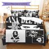 Lana Del Rey Muster Bettwäsche, Steppbett Set Bettbezug Kissenbezug Haus Geburtstag Geschenk(1 Bettbezug + 2 Kissenbezüge, ohne Füllung)